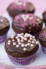 Image showing Chocolate cupcakes