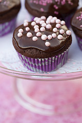 Image showing Chocolate cupcakes