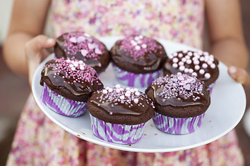 Image showing Chocolate cupcakes