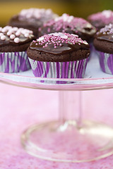 Image showing Chocolate cupcakes