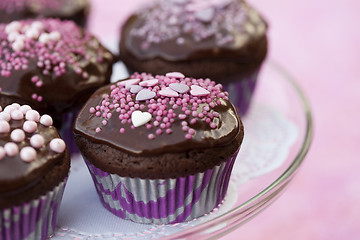 Image showing Chocolate cupcakes