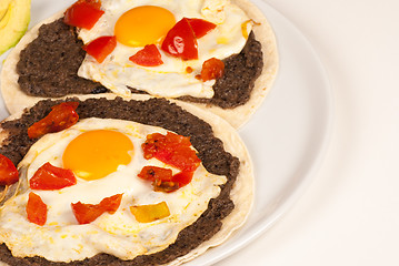 Image showing Mexican egg breakfast