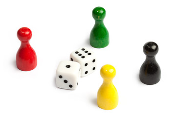 Image showing Four meeples