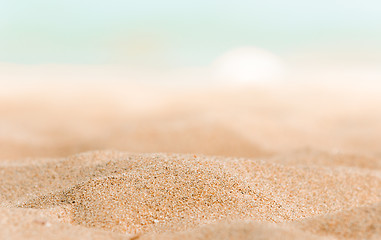 Image showing Closeup of some sand on the shore