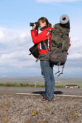 Image showing Female photographer