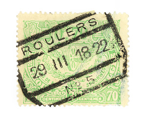 Image showing Old stamp from Belgium