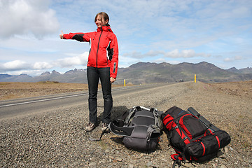 Image showing Hitchhiking