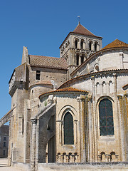 Image showing fortified Saint Jouin  abbey church, France