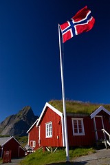 Image showing Norwegian flag