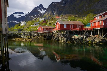 Image showing Fishing huts