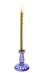 Image showing Candle on a candlestick