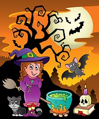 Image showing Scene with Halloween theme 8