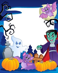 Image showing Frame with Halloween topic 6