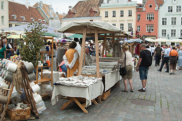 Image showing TALLINN, ESTONIA - JULY 8: Celebrating of Days  the Middle Ages 