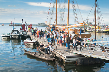 Image showing TALLINN, ESTONIA - JULY 14 - People on celebrating at the 