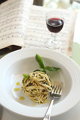 Image showing Spaghetti With Pesto