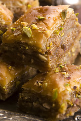 Image showing Baklava - traditional middle east sweet desert