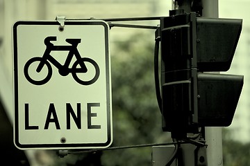 Image showing Bicycle Sign