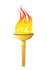 Image showing Olympic torch icon