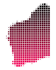 Image showing Map of Western Australia