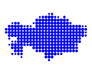 Image showing Map of Kazakhstan