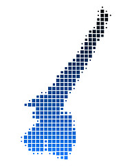 Image showing Map of Lake Garda