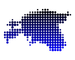 Image showing Map of Estonia
