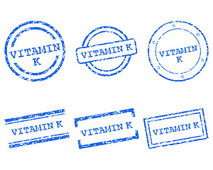 Image showing Vitamin K stamps