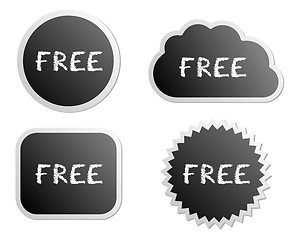 Image showing Free buttons