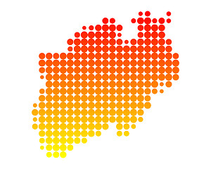 Image showing Map of North Rhine-Westphalia