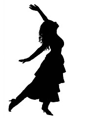 Image showing Dancing silhouette