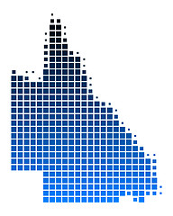 Image showing Map of Queensland