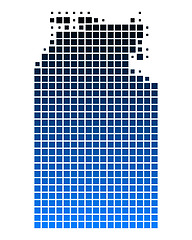 Image showing Map of Northern Territory