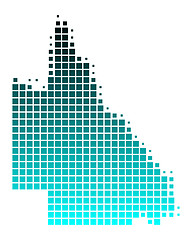 Image showing Map of Queensland