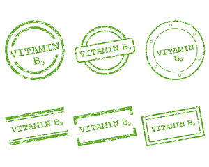 Image showing Vitamin B9 stamps
