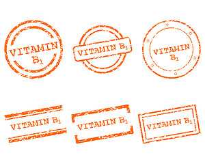 Image showing Vitamin B1 stamps