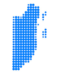 Image showing Map of Belize