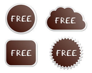 Image showing Free buttons