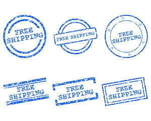 Image showing Free shipping stamps
