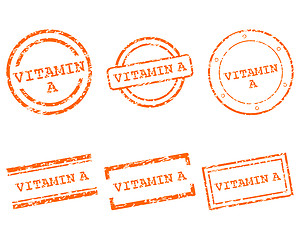 Image showing Vitamin A stamps