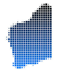 Image showing Map of Western Australia