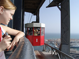 Image showing waiting for the cable car