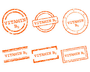 Image showing Vitamin B2 stamps