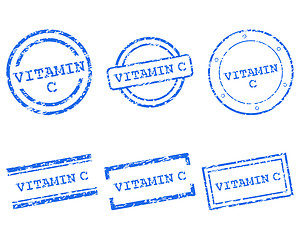Image showing Vitamin C stamps