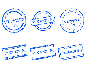 Image showing Vitamin B1 stamps