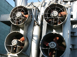 Image showing Industrial fans