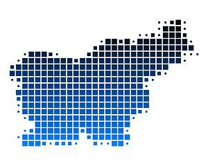 Image showing Map of Slovenia