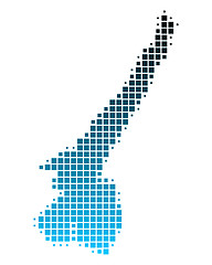 Image showing Map of Lake Garda