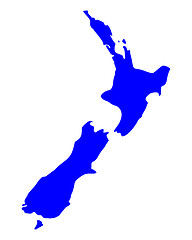 Image showing Map of New Zealand