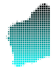 Image showing Map of Western Australia